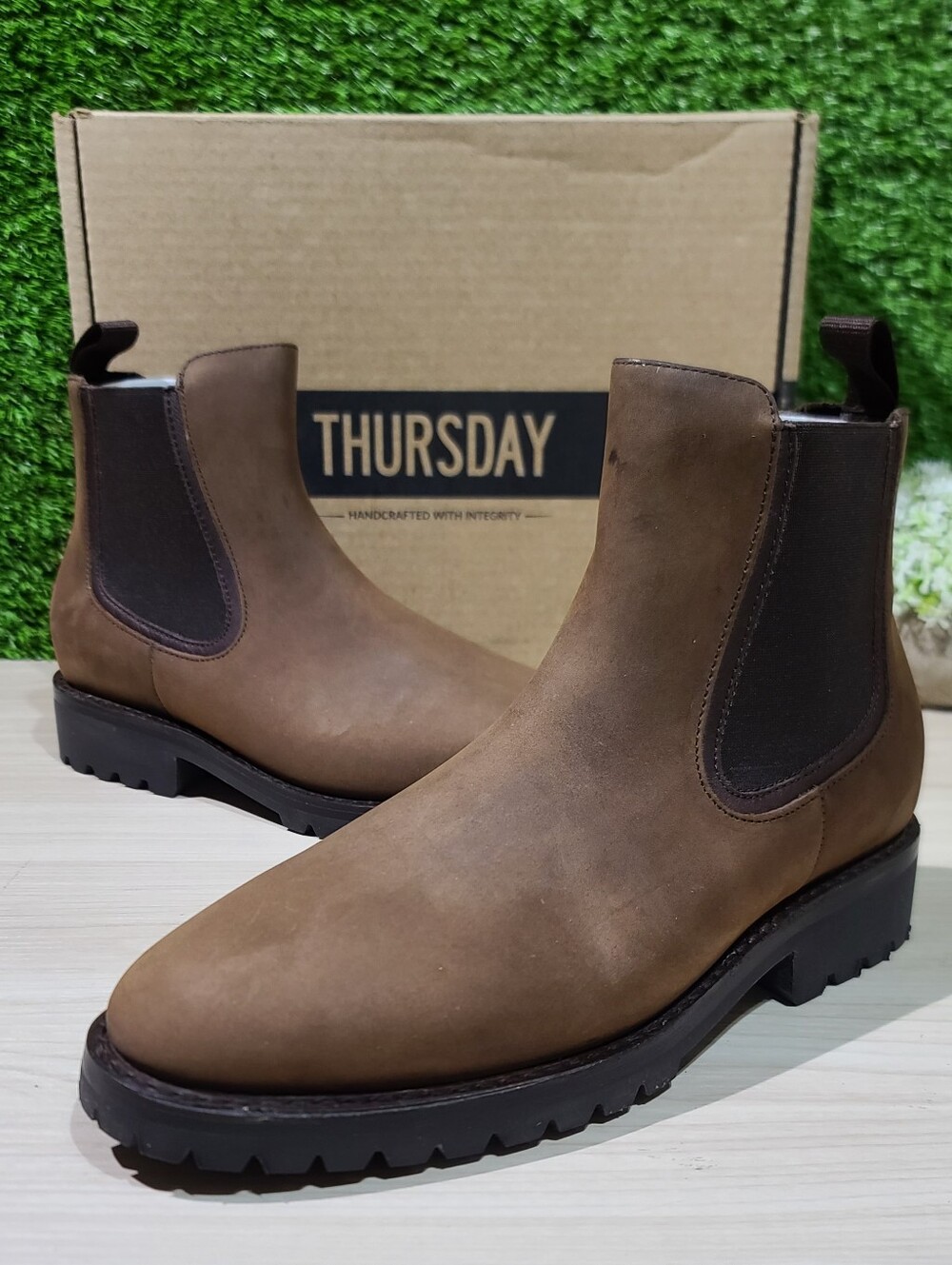 Thursday Boot Company Legend Chelsea Leather Boots / Bourbon US Men's 8.5 NEW